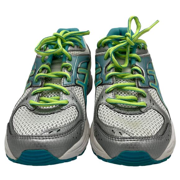 ASICS Gel-Contend 2 Women's Athletic Sneakers - White/Turquoise/Sharp Green - 7 - Picture 3 of 11